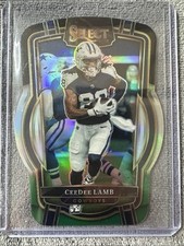 2022 Select CeeDee Lamb CLUB level Black and Green Prizm Die Cut #273 Cowboys