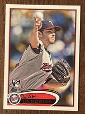 liam hendriks minnesota twins rookie card 2012 topps #81. rookie card picture
