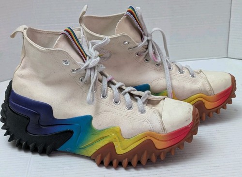 Women's 12.5 / Men's 12 Converse Run Star Motion Platform High Rainbow Sole - Picture 2 of 10