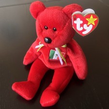 OSITO The Mexico Flag Red Bear Original TY Beanie Baby Buddy Vintage 1999 MWMT