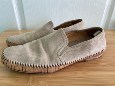 Officine Creative Mens Maurice Boat Shoes Beige Suede Size 43