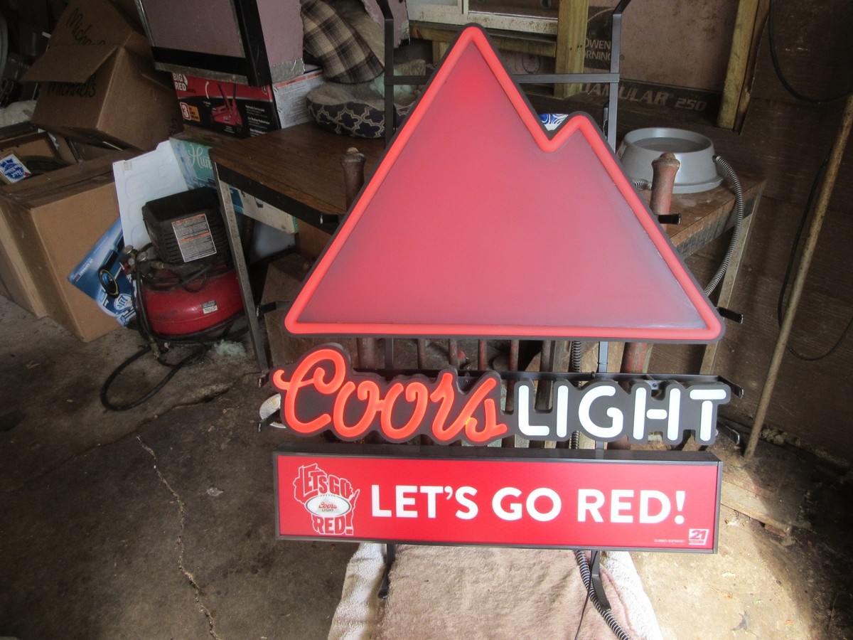 Coors Light Neo Neon Motion Beer Sign Color Changing Wisconsin