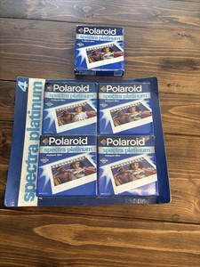 NOS Polaroid Spectra Platinum • Instant Camera Film • 5 Packs • Exp. 01/01