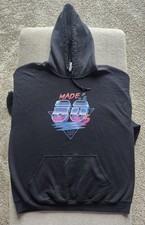 Made in the 80's Retro Black Sweatshirt/SZ XL