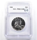 1962 Franklin Half Dollar PR66 CAM ICG a2859