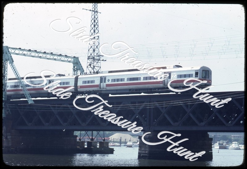 ConnDOT Metro Train Railroad Bridge 35mm Slide 1970s Kodachrome