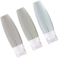 3 Pcs Portable Silicone Storage Bottles Empty Subpackaging Cosmetics Bottles