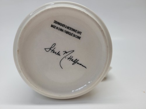 Anthropologie Starla M. Halfmann Petal Palette Monogram Letter M Coffee Mug Cup - Picture 5 of 10