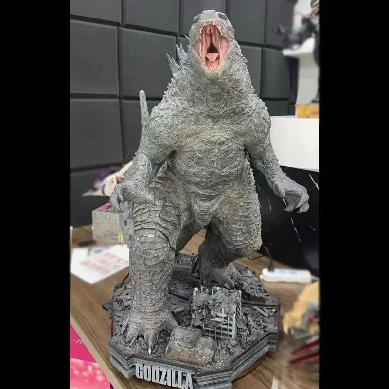 哥斯拉对金刚人偶 50 厘米 GK 雕像点亮热射线收藏品模型 — 第 4/4 张图片