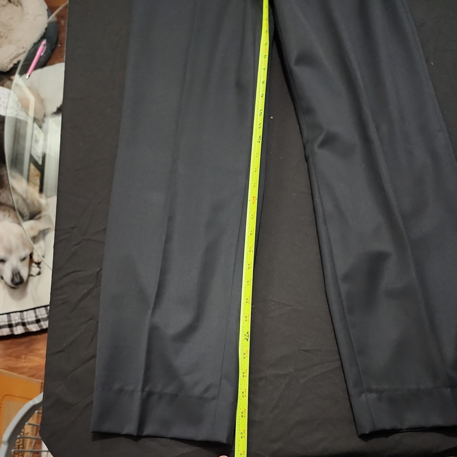 DKNY Wool Solid Black Suit (jacket and pants) - image 8