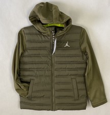 Nike Air Jordan Hybrid Jacket Youth Size Medium Green 10-12yrs 36x22  New