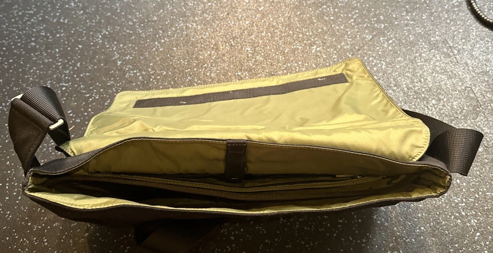 JACK SPADE Greene St Messenger Day BAG tiracolo LONA PRETA OD forrada de náilon - Imagem 4 de 4