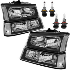 Kuiperauto Headlight Assembly Compatible 2003-2006 Chevy Avalanche/2003-2007