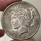1928 Peace Dollar, Series Low Mintage Choice AU/BU Details (cleaned) MHr