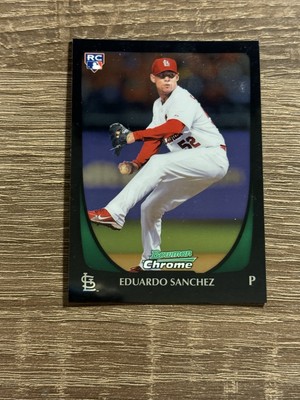 2011 Bowman Chrome Draft Baseball #76 Eduardo Sanchez RC