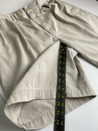 Ralph Lauren Polo Men's Size 34 Tyler Shorts Classic Chino Pleated Front Vintage - Picture 9 of 11