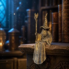 Wizard Shelf Sitter sitting ledge ornament witchcraft wiccan pagan 