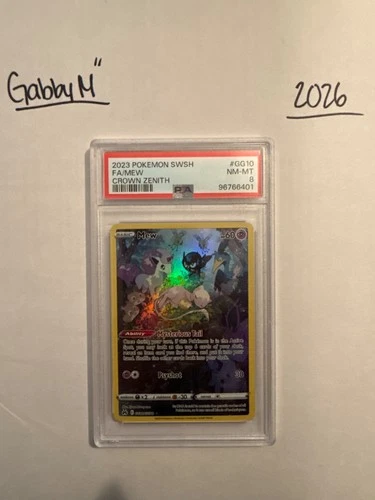 PSA 8MINT Mew Galarian Gallery #GG10/GG70 SWSH Crown Zenith 2023 Pokemon