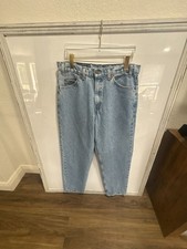 Vintage Levi's Made in USA August ‘93 550 Relaxed Fit Orange Tab Denim Jeans