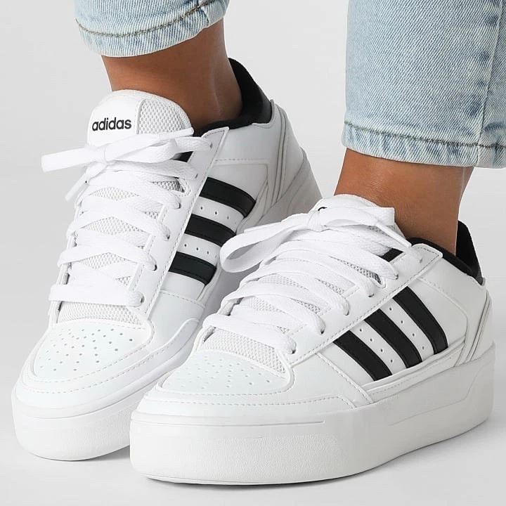 Adidas Break Start Bold Women’s Sneakers Running White Shoes Footwear #526
