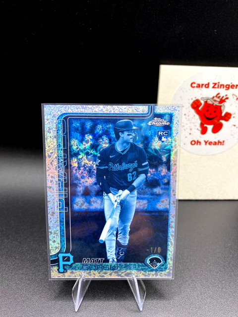2025 Topps Chrome MATT GORSKI ROOKIE SSP CASE HIT FROZEN FRACTOR