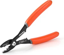 Valuemax 4-in-1 Wire Stripper Tool, Stripper, Crimper, Orange 