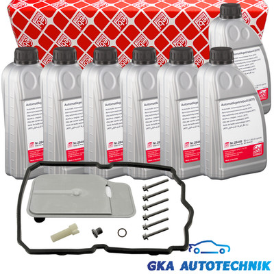 FEBI FILTER ÖLWECHSEL AUTOMATIKGETRIEBE+ATF ÖL ROT 7-GANG für MERCEDES 722.9