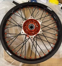 KKE 21/18'' Cast Wheels For KTM 250 300 450 EXC XC-F SX 2003-2026 Orange Nut