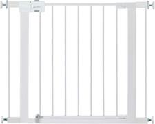 Easy Install Walk Thru Baby Gate for Doorway with Door, Dog Gates, Fits 29"-38",