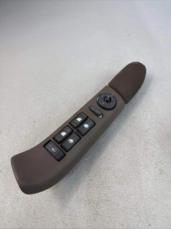 95-99 Chevy Silverado GMC Sierra Left Master 4 Door Window Switch Lock OEM Tan - Image 4 of 4