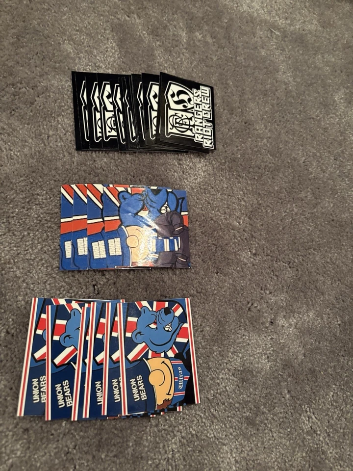 Union Bears/Rangers Stickers Waterproof Vinyl Stickers 40 stickers - Image 4 of 4