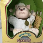1984 Cabbage Patch Kids Doll Wykoosa Valley Koosas Pet Cat Papers Vtg READ