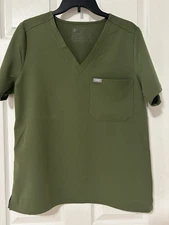 Figs Catarina One Pocket Scrub Top Women’s Size Large Healthcare Nurse Doctor
