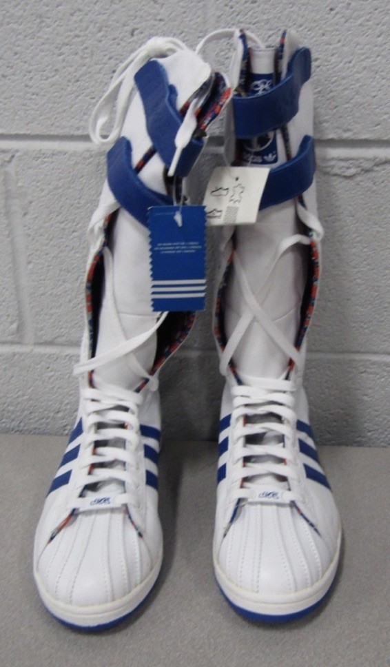 Y2K Adidas Missy Elliott Remix White/Blue Leather Boxing
