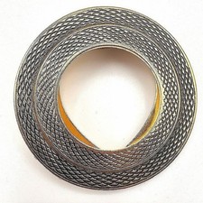 Vintage 80s 90s Lieba USA Gold Tone Textured Round Scarf Clip Accessory Fashion