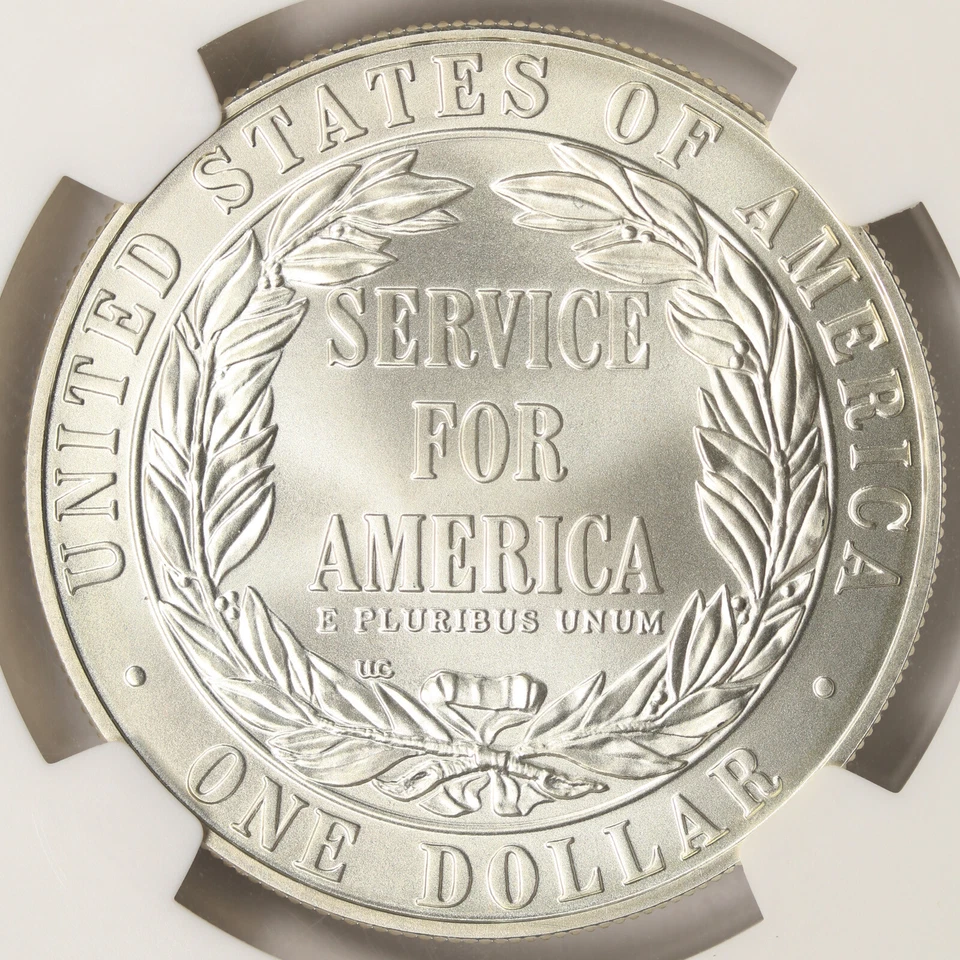 1996-S $1 Community Service Silver Dollar Commemorative NGC MS69 - Image 4 of 4