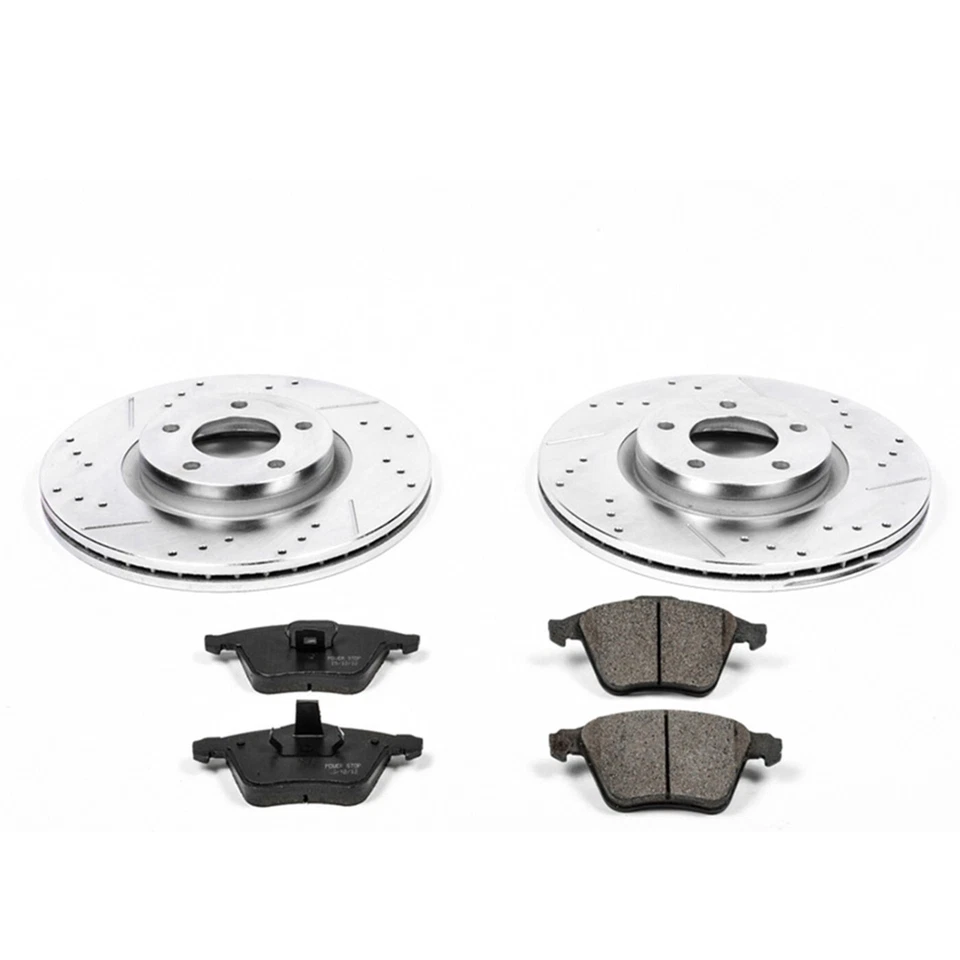 Powerstop K5279 Front Brake Disc and Pad Kit 2-wheel set for 2007-2013 Mazda 3 Foto 2 de 2