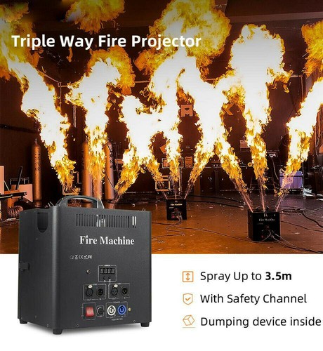 Stage Triple Flame Projector Dmx Fire 