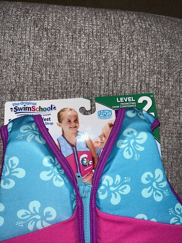 Swim School Swim Trainer Vest 4-6 years Old MAX Weight 50 Pounds Level 2 NWT - Picture 2 of 4