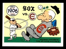1970 Fleer World Series Baseball #3 1906 White Sox vs. Cubs EX