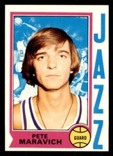 1974 Topps Basketball #10 Pete Maravich EX/MT *d17