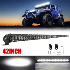 42inch LED Work Light Bar 2150W Dual Row Offroad Spot Beam Fog 6D Lens 40"/44"