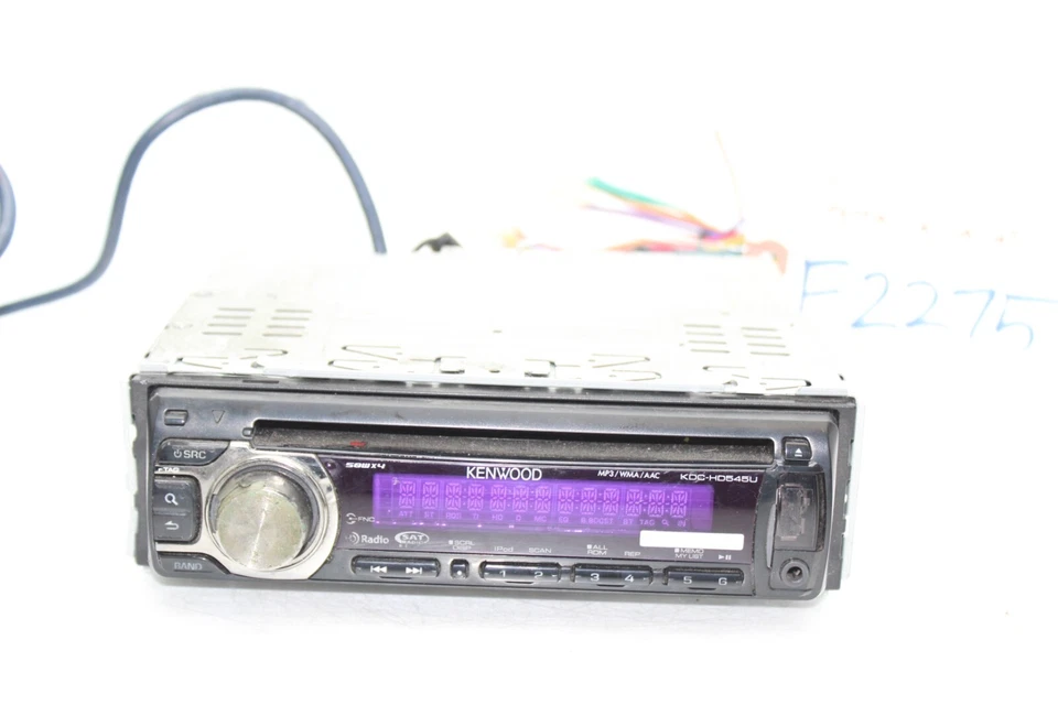 00-05 TOYOTA CELICA GT Kenwood Stereo W/Remote & Sirius Satellite Radio F2275 - Image 2 of 4