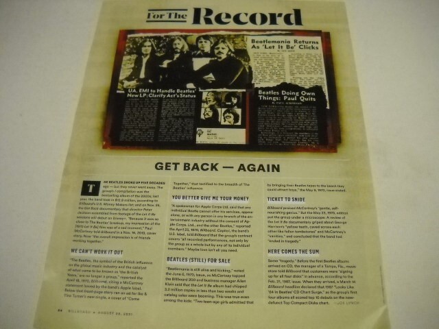 The BEATLES For The Record - REGRESA - Again anuncio promocional original 2021