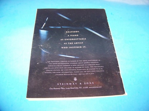 Sheet Music Magazine "A Gershwin Rhapsody!" Vintage 1998 - Picture 4 of 4