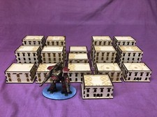 10mm scale city buildings, epic, BattleTech, Legions Imperialis. 8-24 pieces MDF