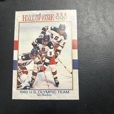 Jb10a Us Olympic Hall Of Fame 1991 Impel #62 Us Hockey 1980 Team
