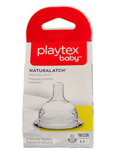 Playtex Baby NaturaLatch Silicone Nipples 3M Medium Flow 2 Count Ventaire Nurse