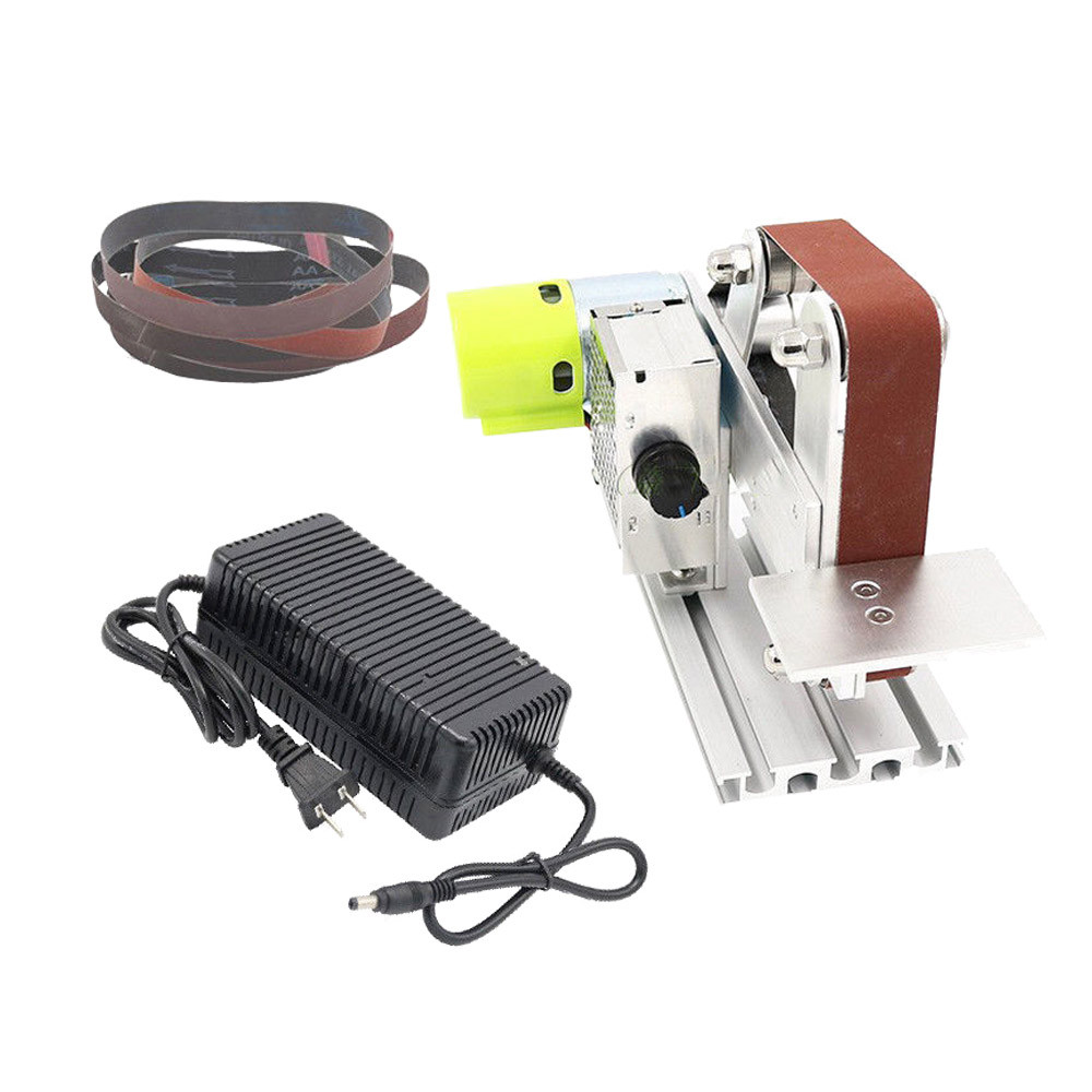 DIY Micro Belt Machine Electric Mini Polishing Sanding Machine Bench Sander