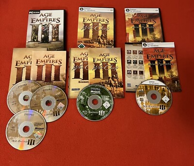 AGE OF EMPIRES III + THE WARCHIEFS + The ASIAN DYNASTIES Expansion Packs Pc